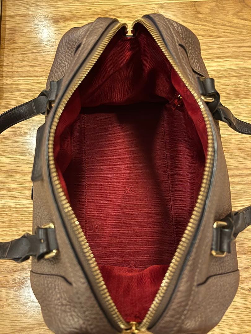 【美品】LOEWE ロエベ フスタ 2way ミニボストン アナグラム ブロンズ