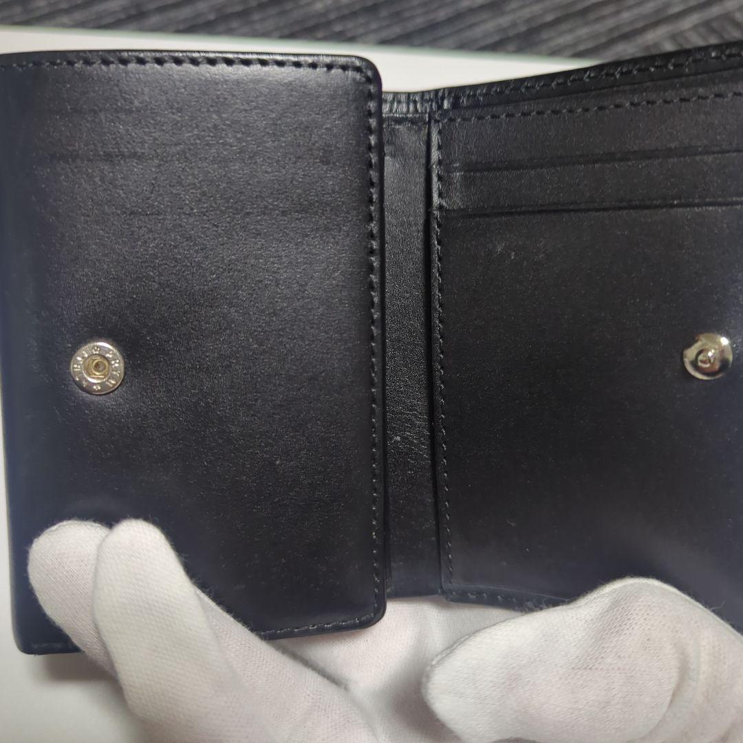 美品！ヒステリックグラマー 三つ折り財布 スタッズ レザー 黒 ウォレット