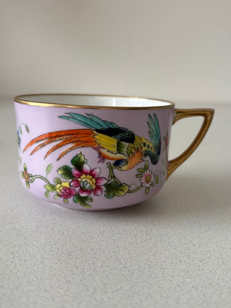 オールドノリタケ カップ 明治期 ノリタケ 雉 花柄 陶器
