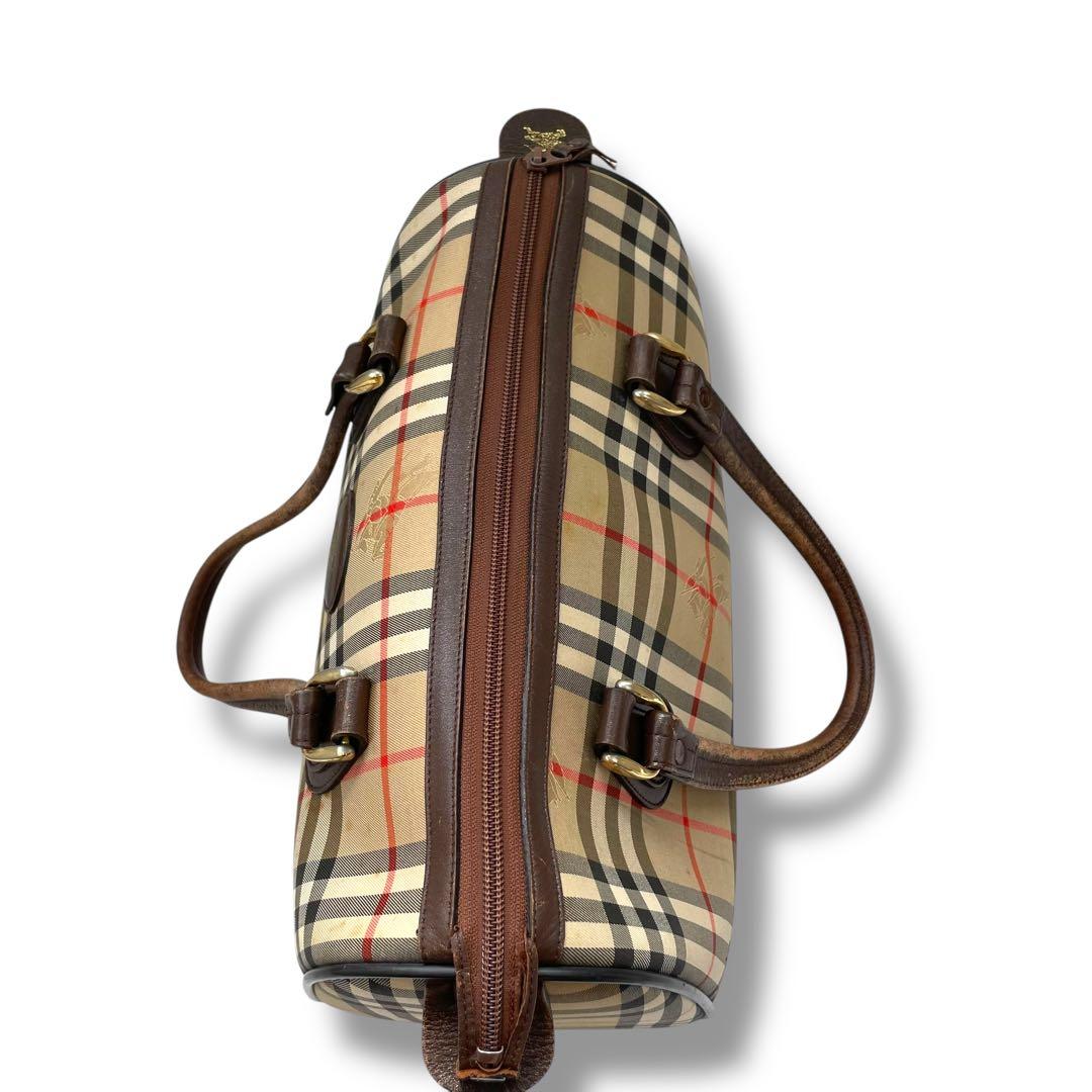 BURBERRY バーバリー　ボストンバッグ　ノバチェック　キャンバス
