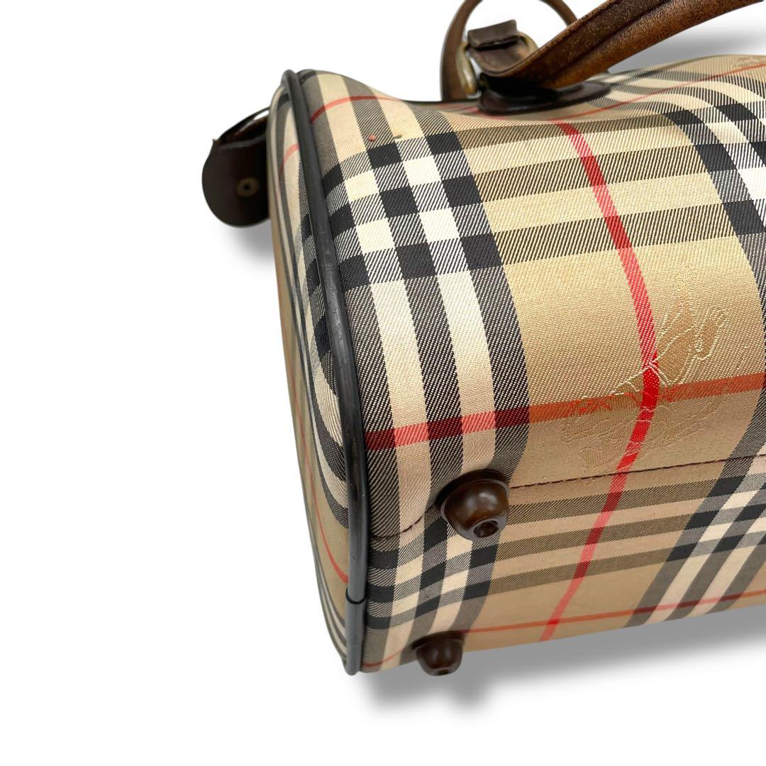 BURBERRY バーバリー　ボストンバッグ　ノバチェック　キャンバス