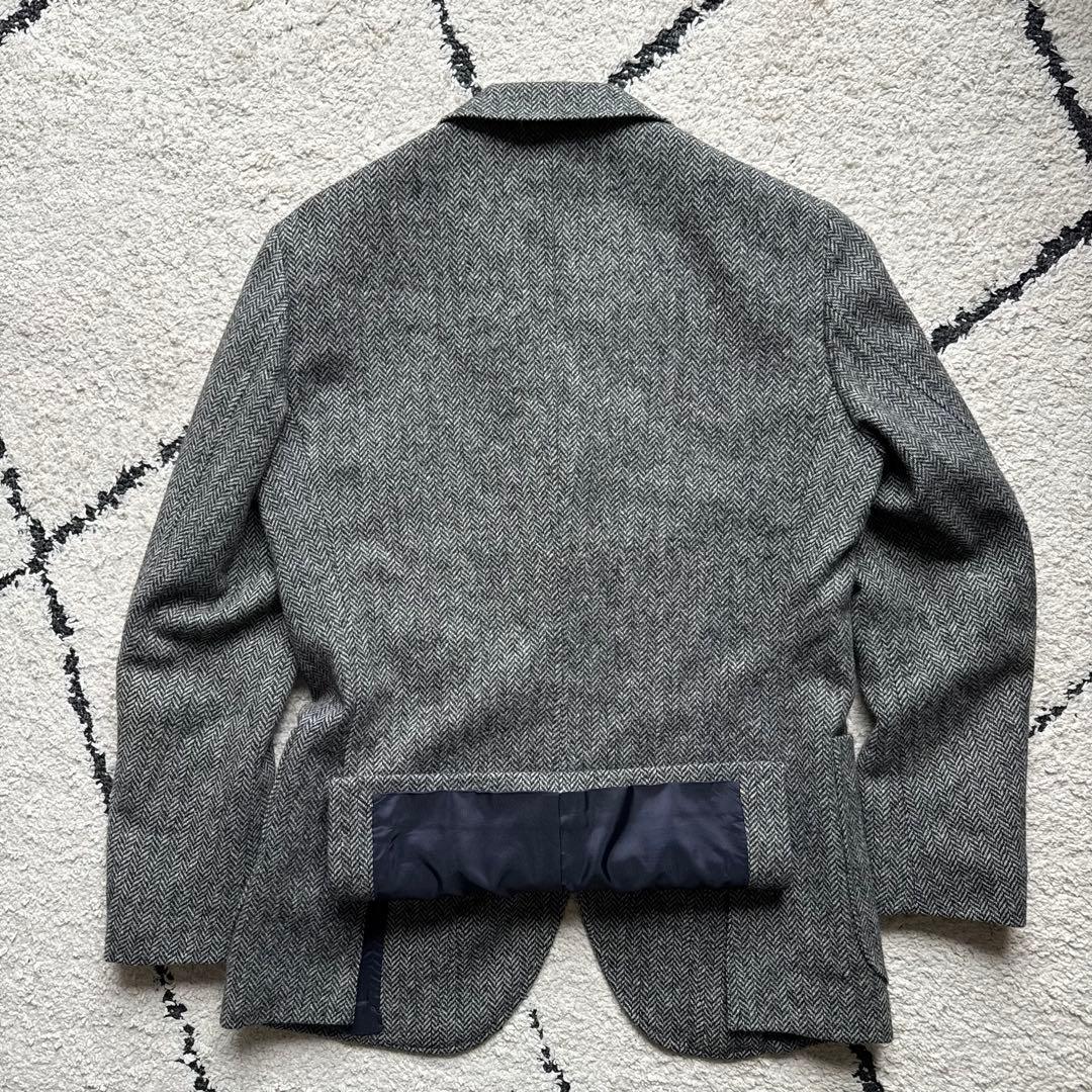 MOON MALE＆CO テーラードジャケット　ツイード　ヘリンボーン　グレー