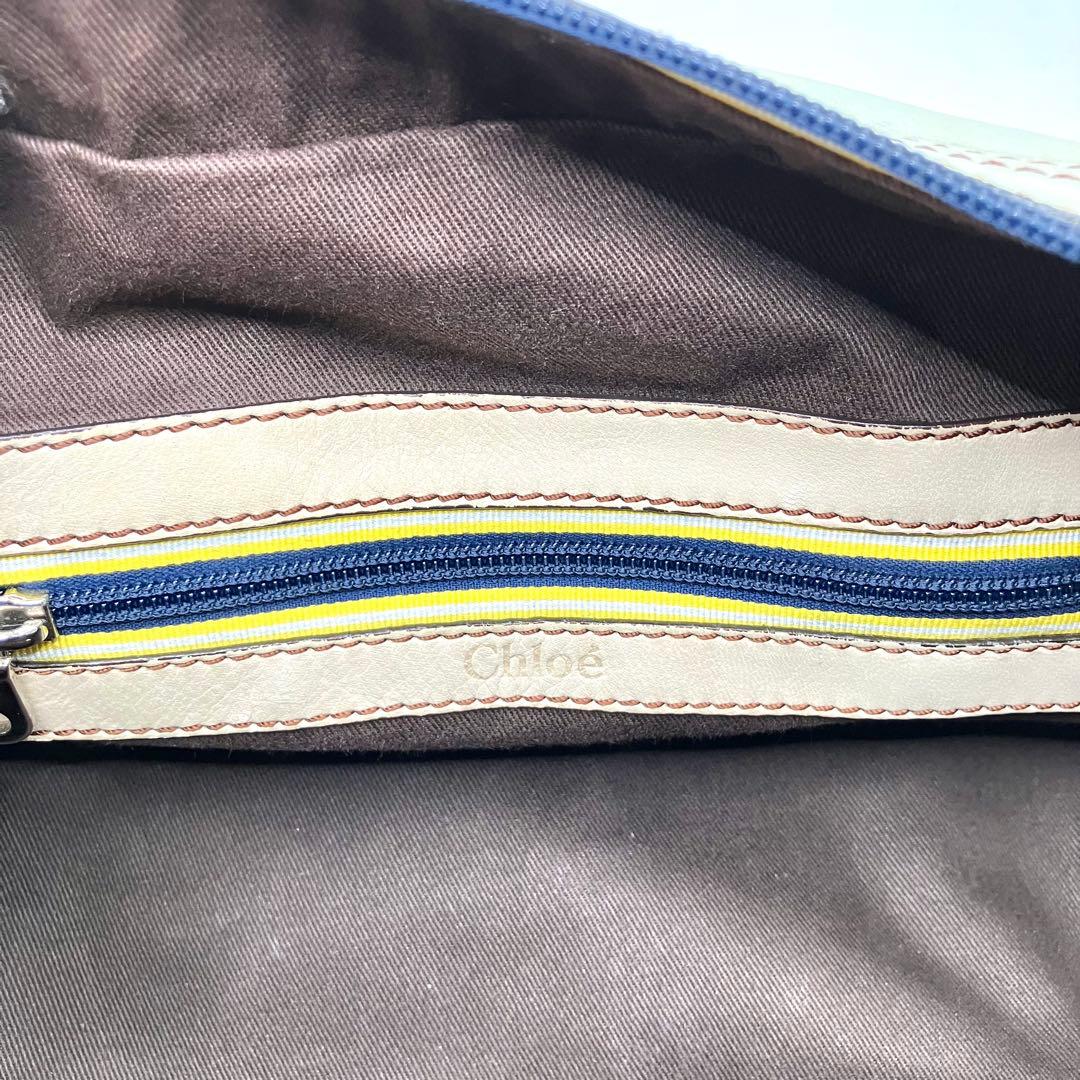 Chloe クロエ　ボストンバッグ　ミニボストン　パッツィー　ハンドバッグ　白