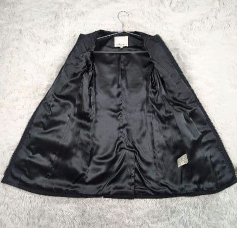 美品　スリーワンフィリップリム ティアードジップジャケット 裏地シルク100％