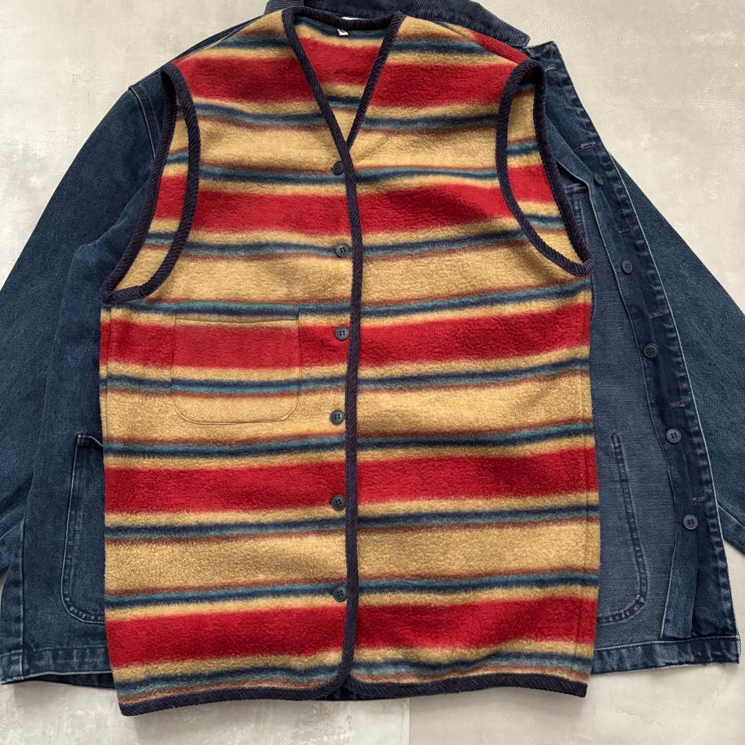 完品 90s - CELIO デニム　カバーオール　フレンチ ワークジャケット