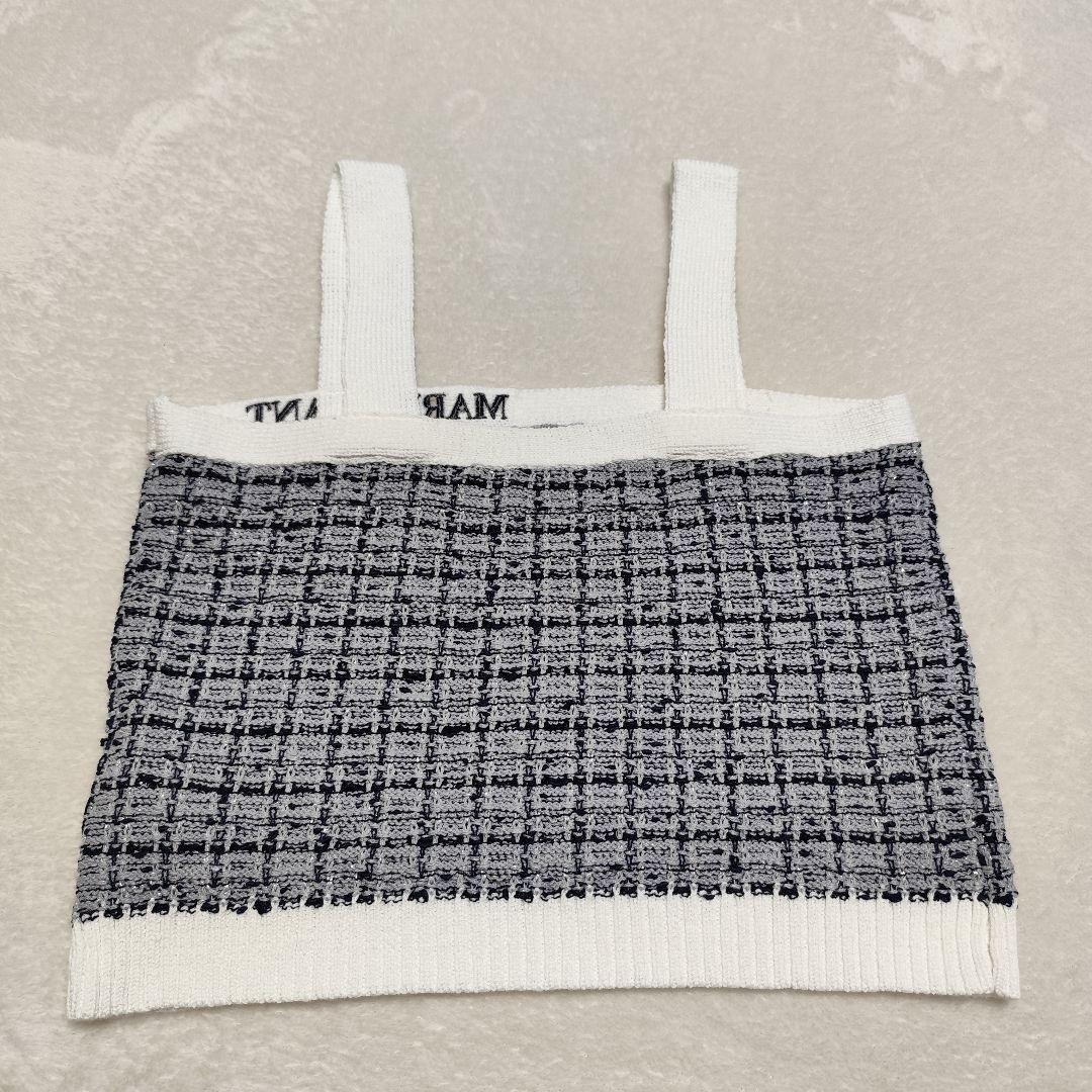美品 MARY QUANT ツイードニット アンサンブル ネイビー M