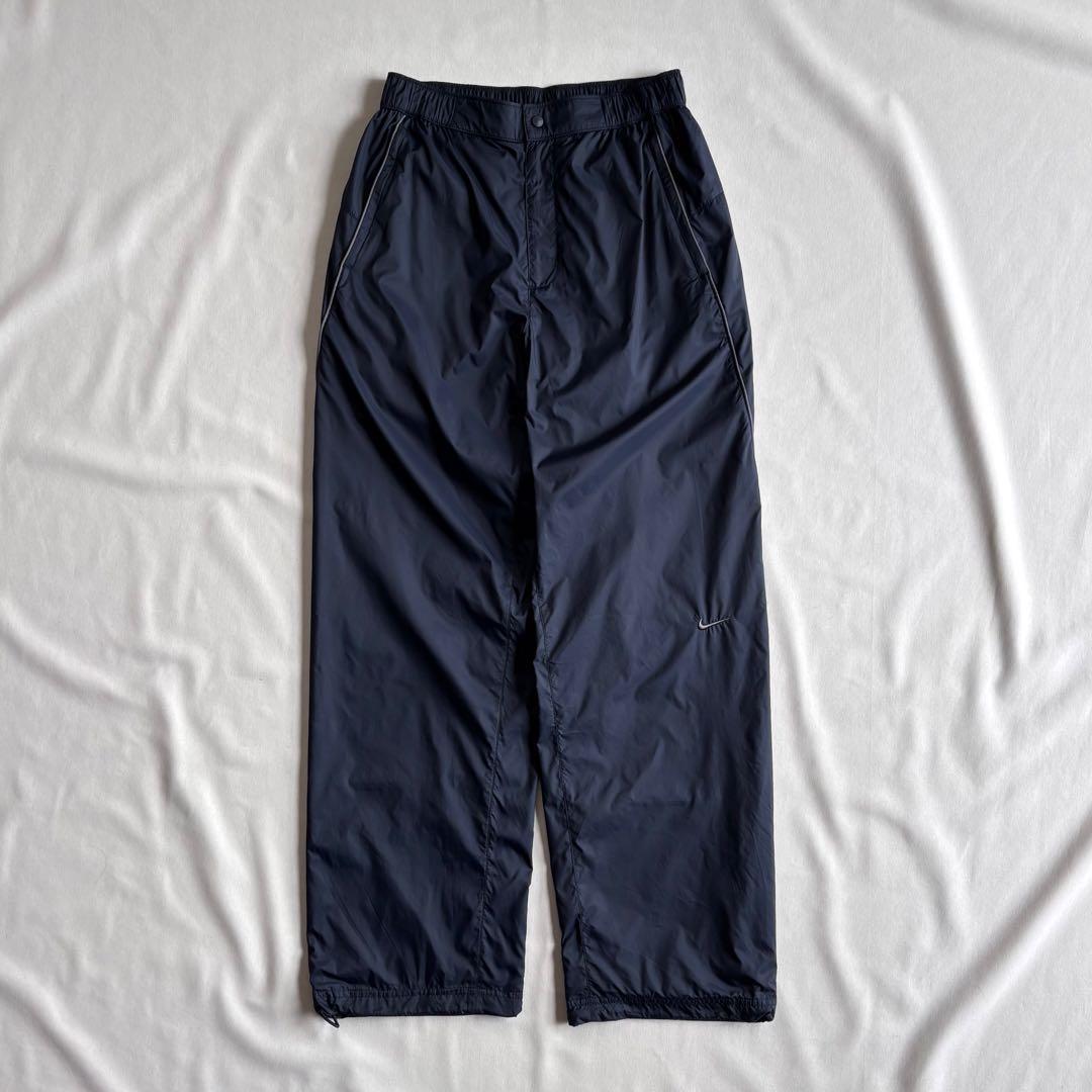 00s NIKE nylon tech pants NVY ドローコード 曲線