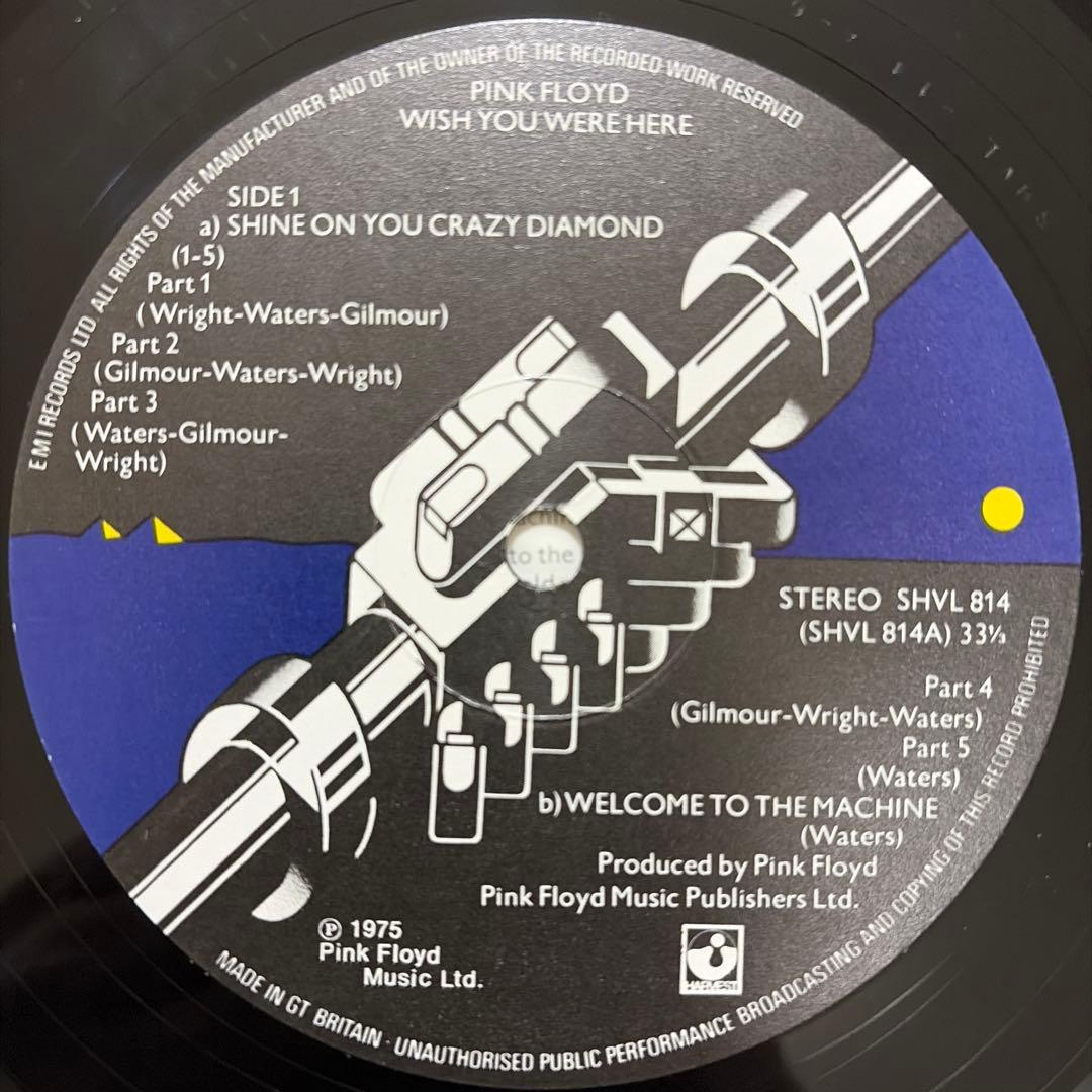 【美品】Pink Floyd - Wish You Were… UK盤 LP