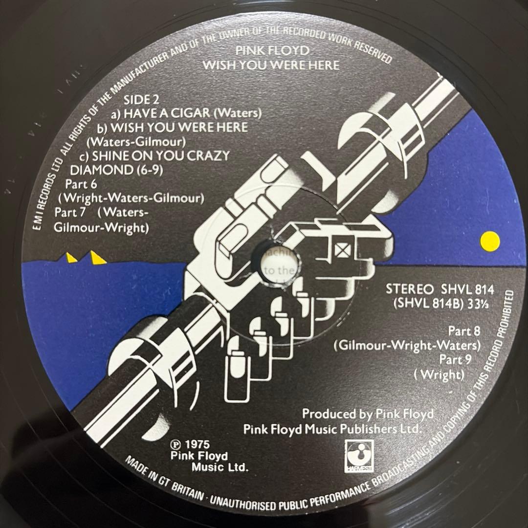 【美品】Pink Floyd - Wish You Were… UK盤 LP
