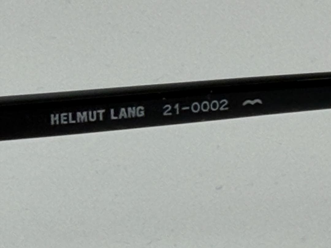 HELMUT LANG 21-0002ブラック ブラウンレンズ未使用超美品