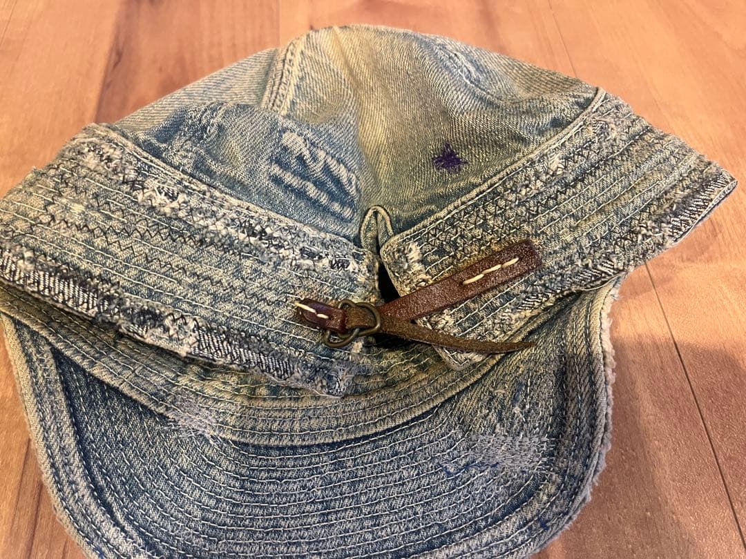 【美品】KAPITAL【BORO 老人と海 キャップ】帽子 キャピタル