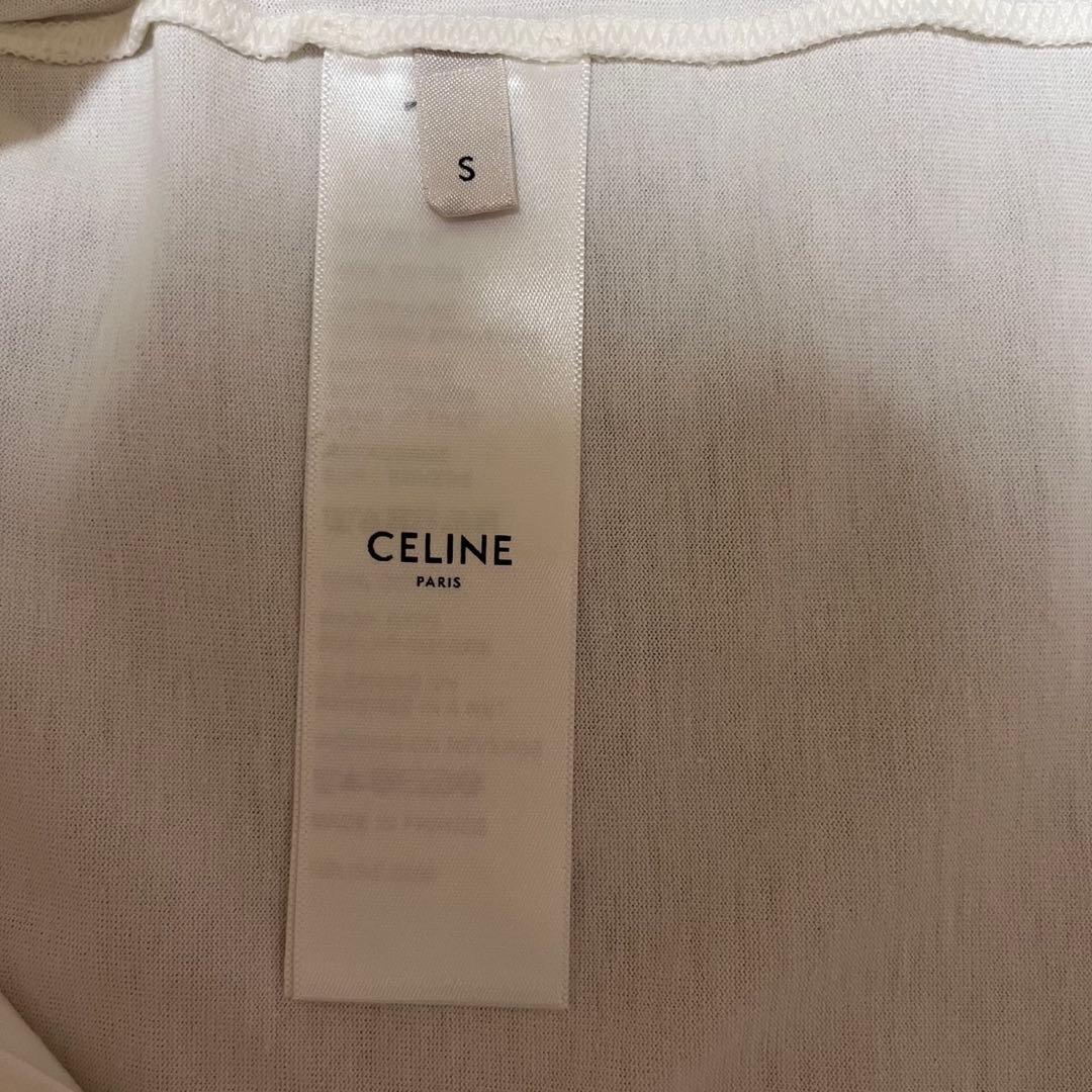 CELINE トリオンフ ロゴTシャツ 半袖ホワイト