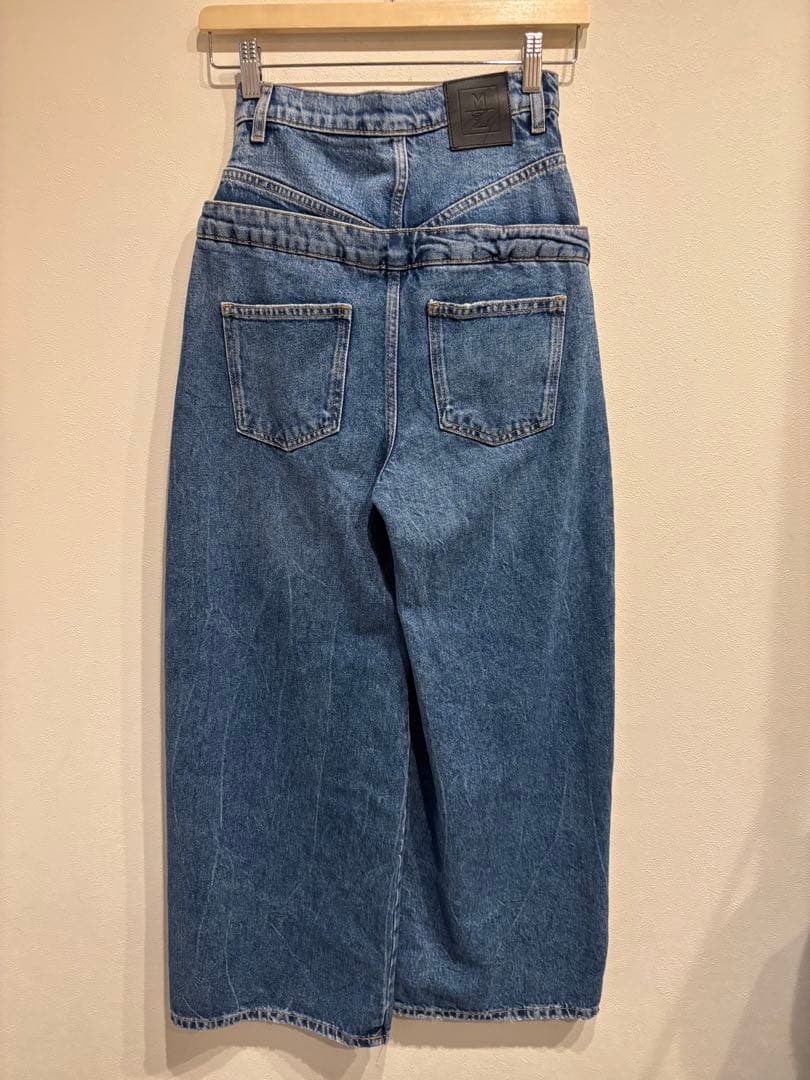 ZARA メゾンスペシャル　ダブルウエストデニムパンツ
