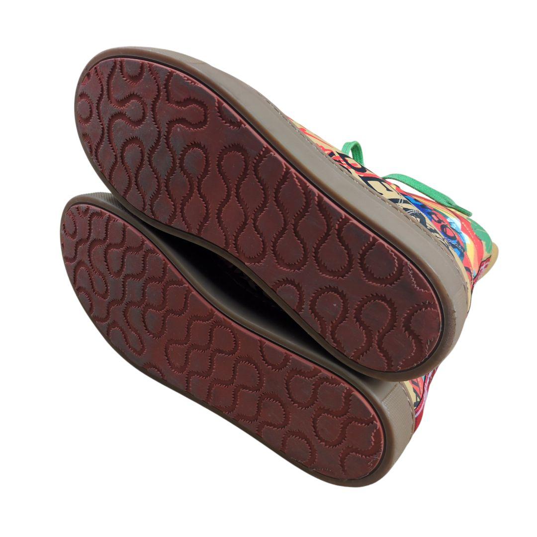 【美品】Vivienne Westwood グラフィック レースアップブーツ