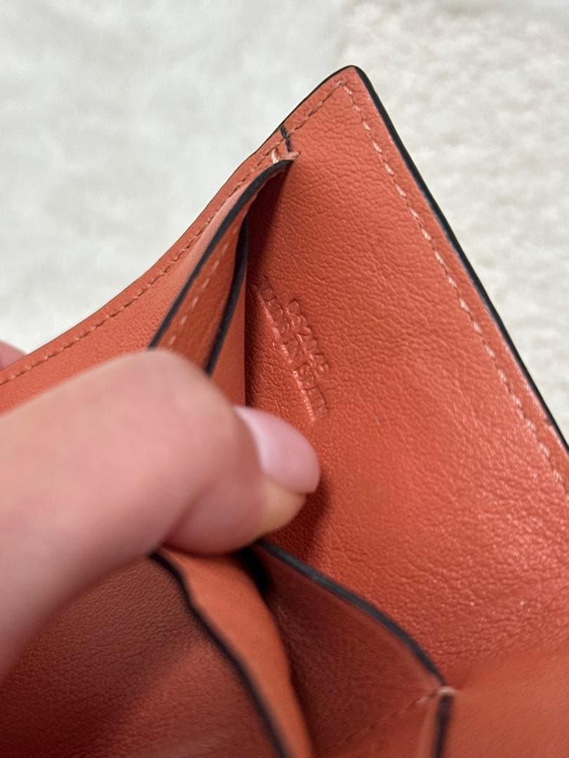 LOEWE 二つ折り財布 ベージュ/ピンク ロエベ