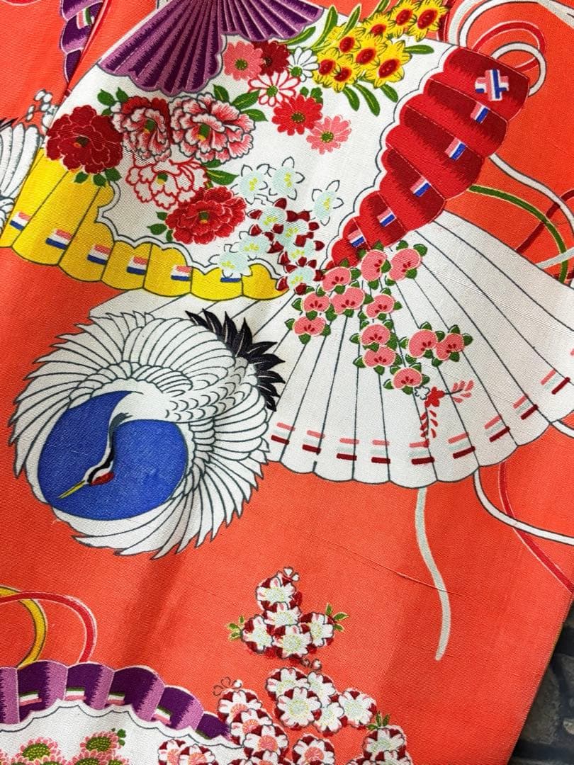 着物リメイク　羽織　カーディガン　正絹　ハンドメイド　　コート　ロング　ガウン