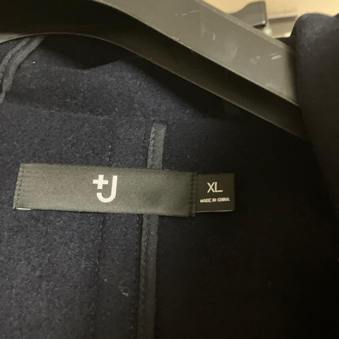 完売品 ユニクロ+J ウールオーバーサイズダッフルコート　ジルサンダー　ネイビー