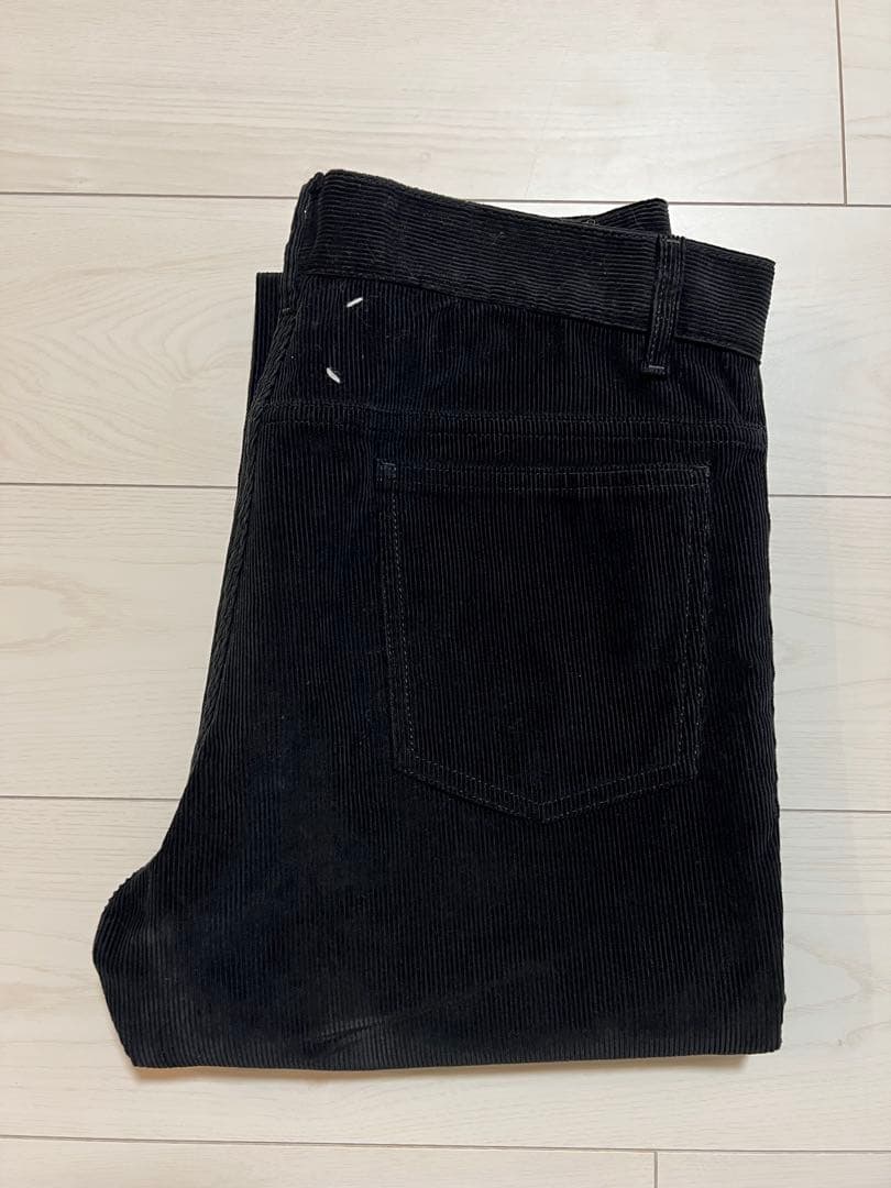 新品未使用 メゾンマルジェラ コーデュロイ パンツ ブラック 黒 2018AW