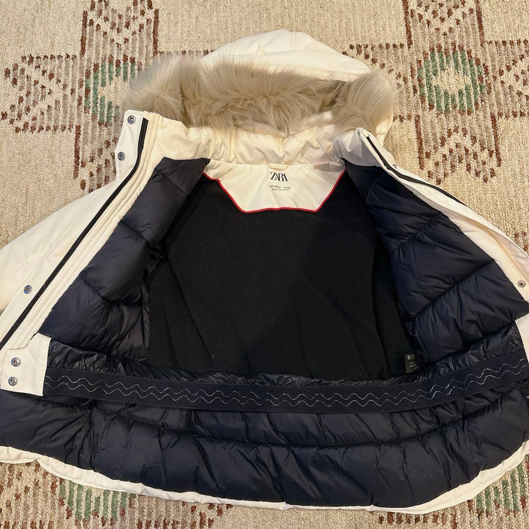 【美品】ZARA 116cm アイボリー 子ども用スキーウェアセットアップ