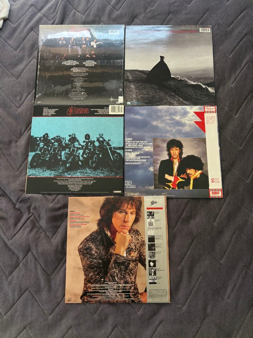 Gary Moore SAXON JEFF BECKレコード5枚セット