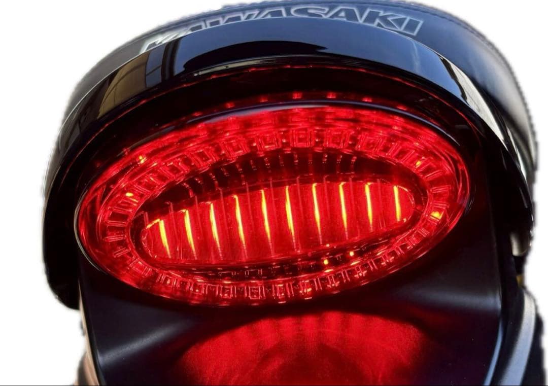 テール延長カラー付き！ ダークレッド！Z900RS テールランプ アワビテール