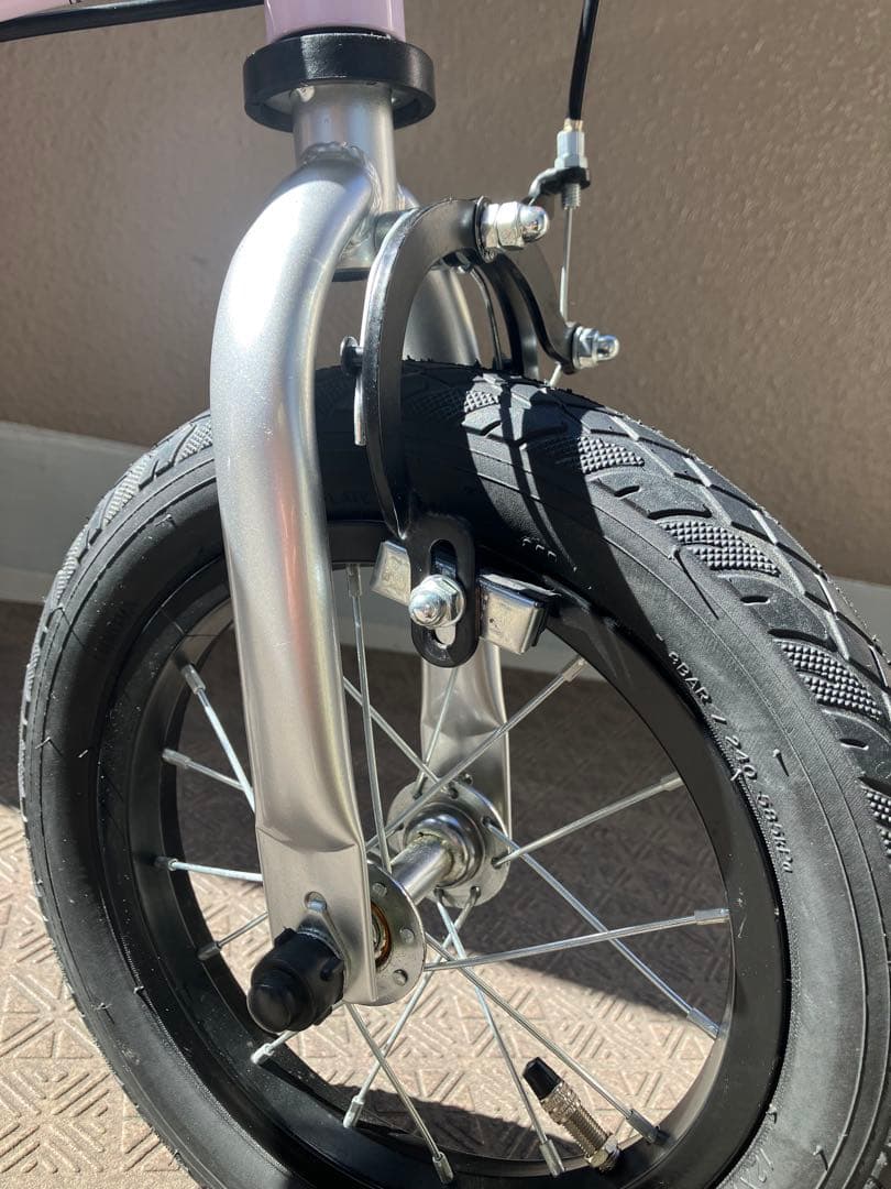 変身バイク2（12インチ）　幼児用自転車 紫　パープル