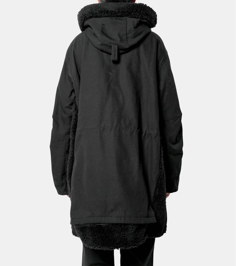 未使用 sacai×Carhartt シベリアンコート ブラック サイズ2