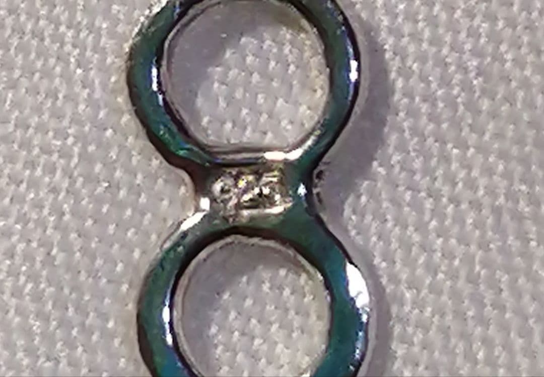 ナバホパール　ネックレス　シルバー925 4mm