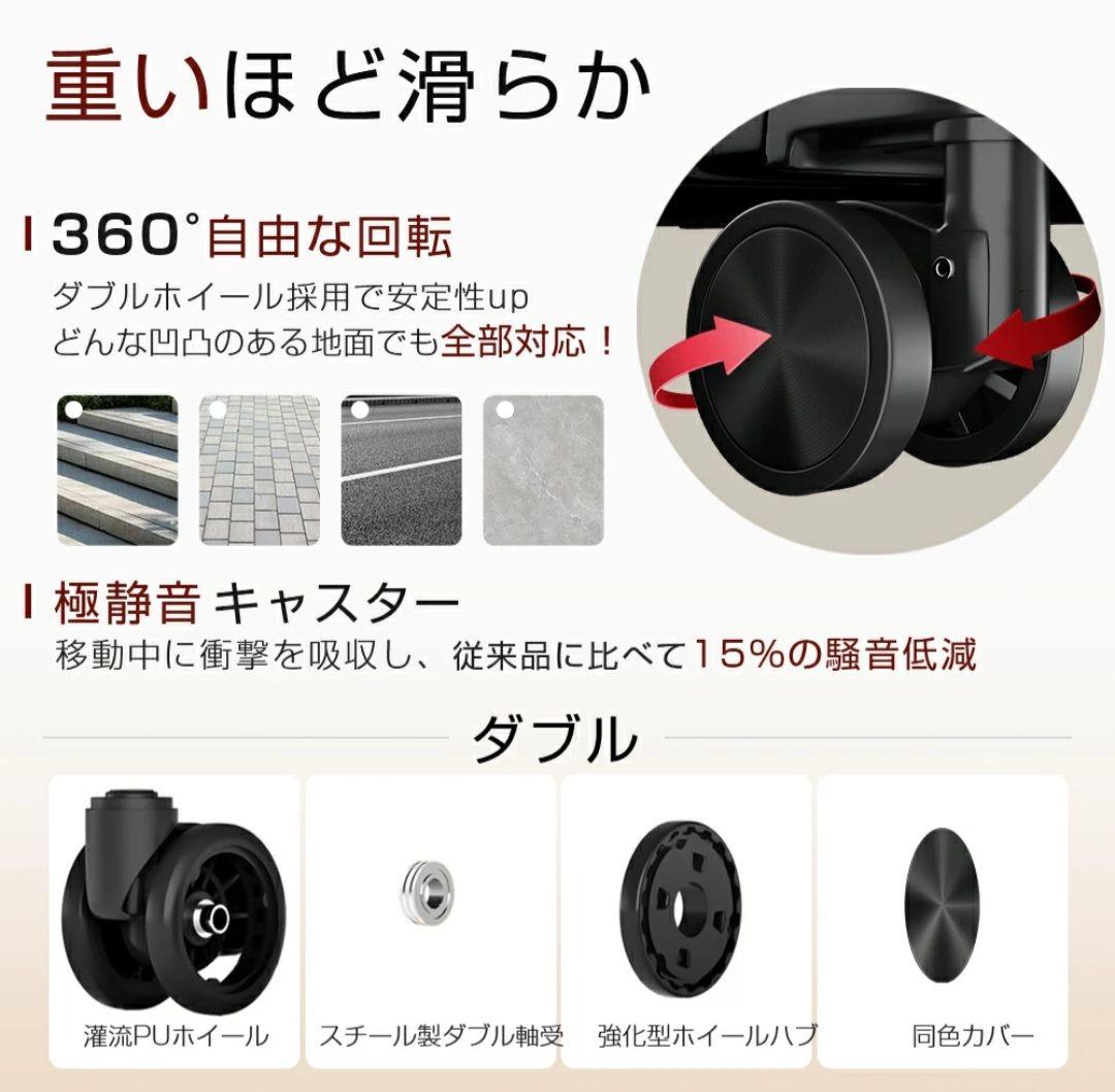 スーツケース キャリーケース 41L 黒 軽量 機内持ち込み Sサイズ ブラック
