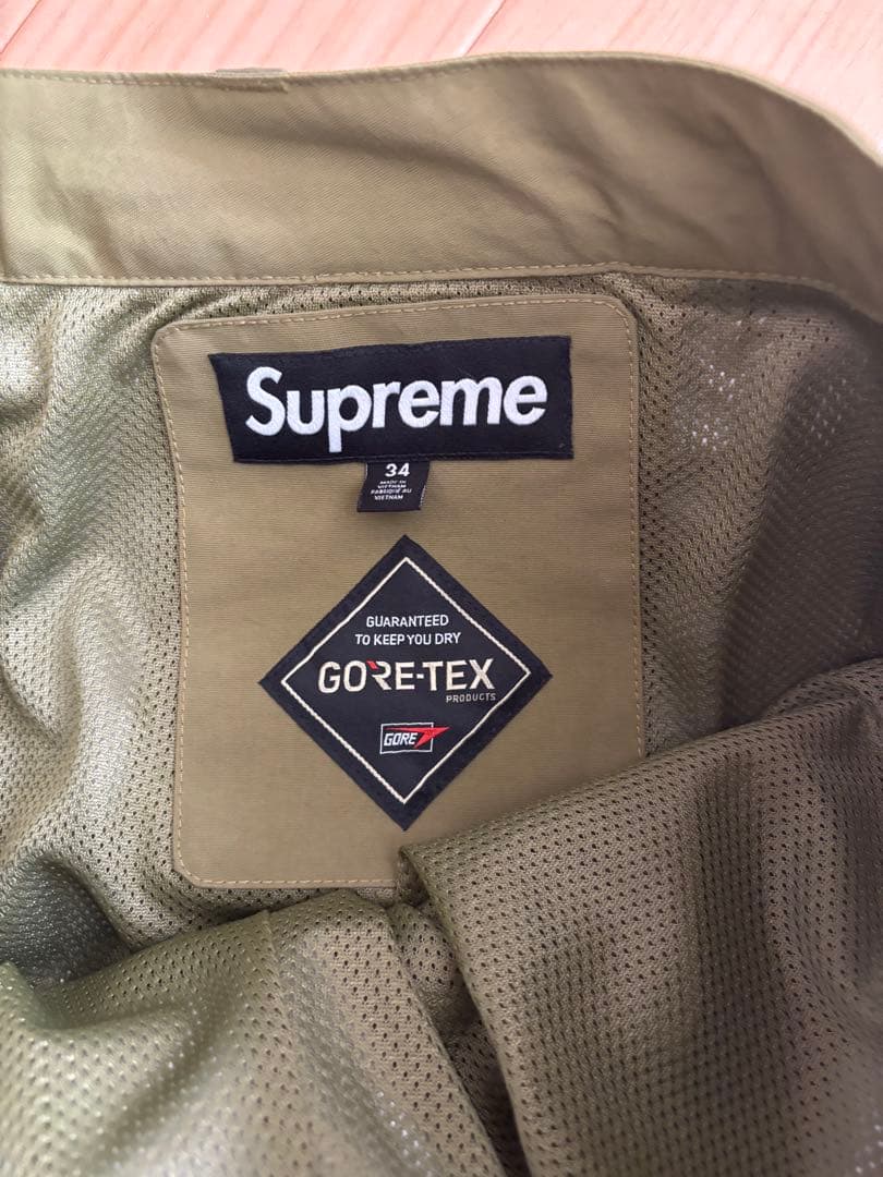 パンツ Supreme GORE-TEX Stripe Pant \"Olive\"34