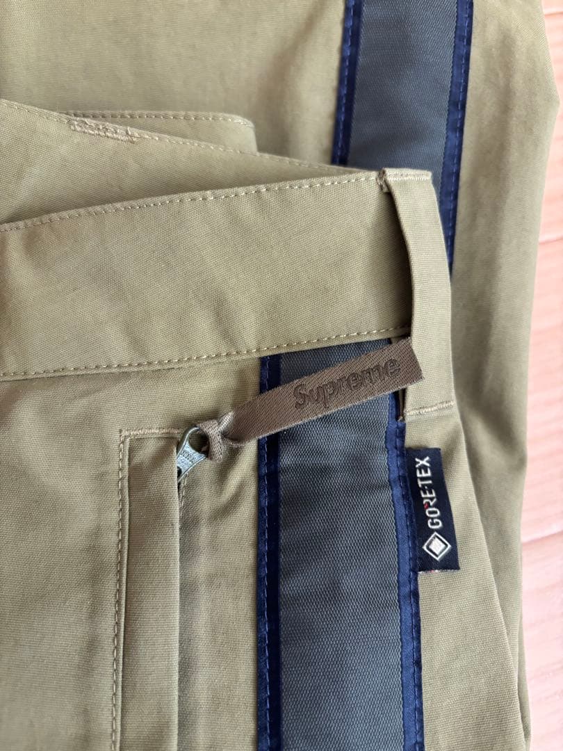パンツ Supreme GORE-TEX Stripe Pant \"Olive\"34