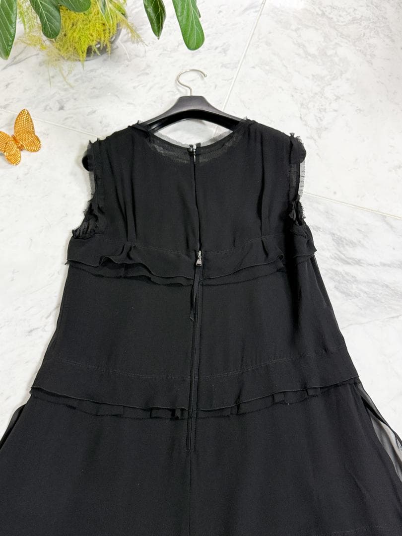 定価約19万★FOXEYフォクシー シルクシフォン ギャッツビー ワンピース40