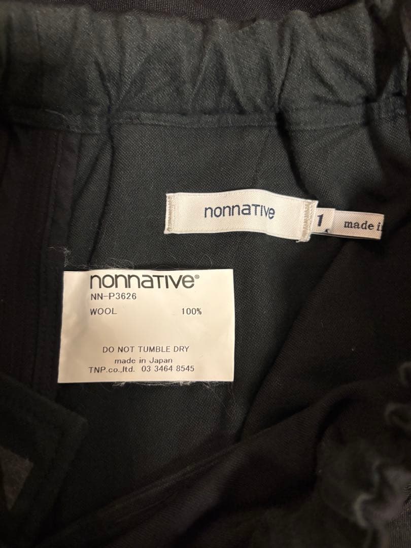パンツ nonnative DWELLER EASY PANTS WOOL TWILL