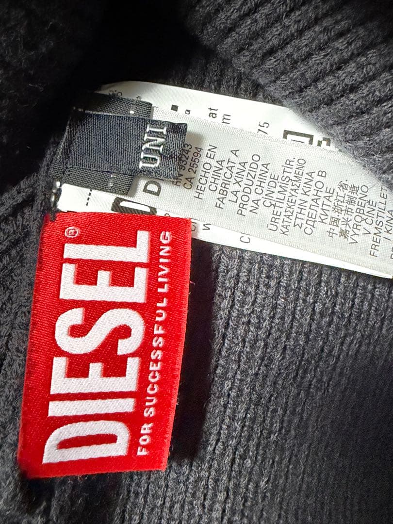 DIESEL ニット帽 ビーニー ブラック