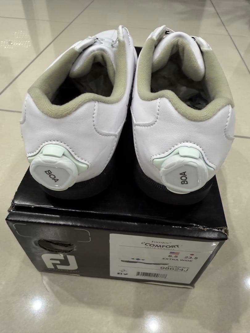 FootJoy ゴルフシューズ 女性用 ホワイト/ブルー23.5cm