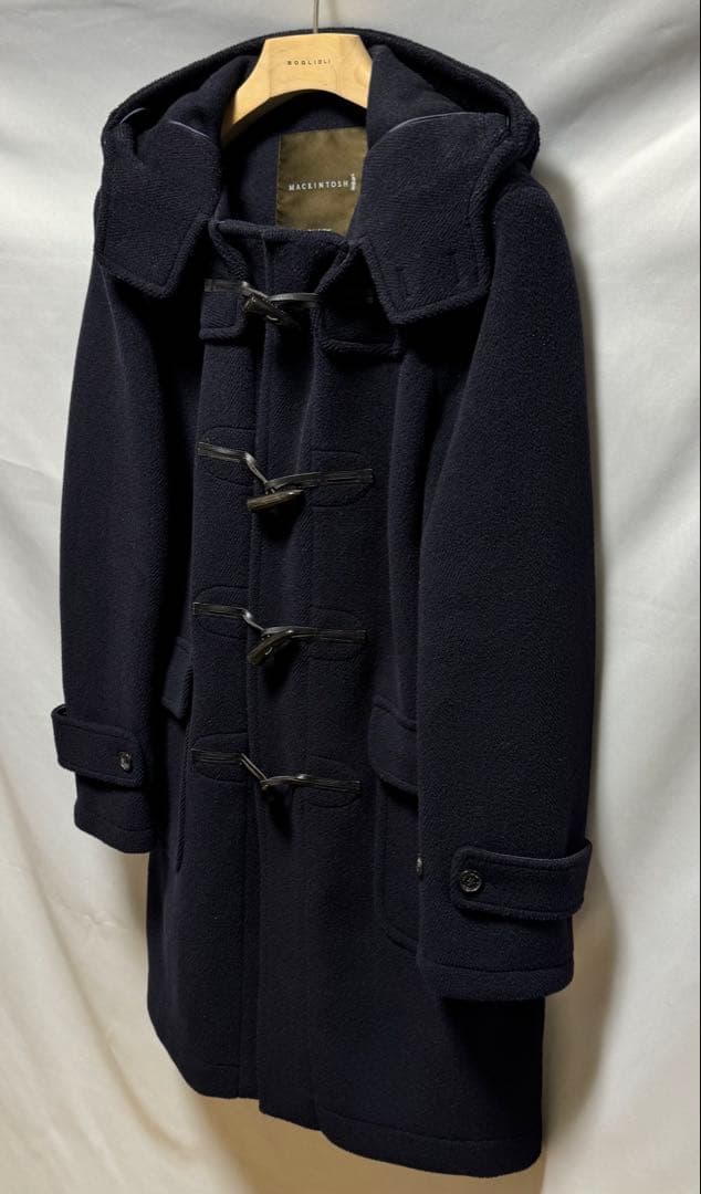◆英国製【38】マッキントッシュ◆美品！ウール100%『ダッフルコート』紺◆