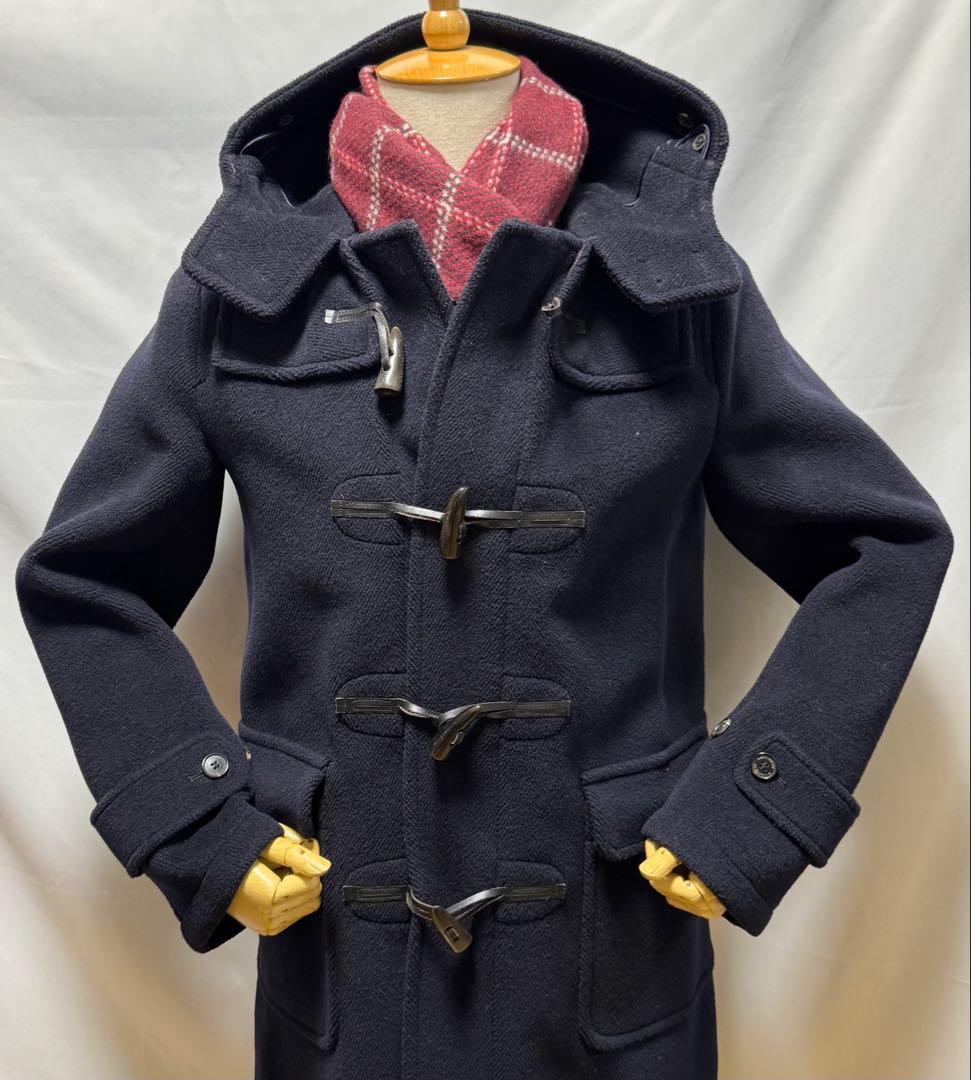 ◆英国製【38】マッキントッシュ◆美品！ウール100%『ダッフルコート』紺◆