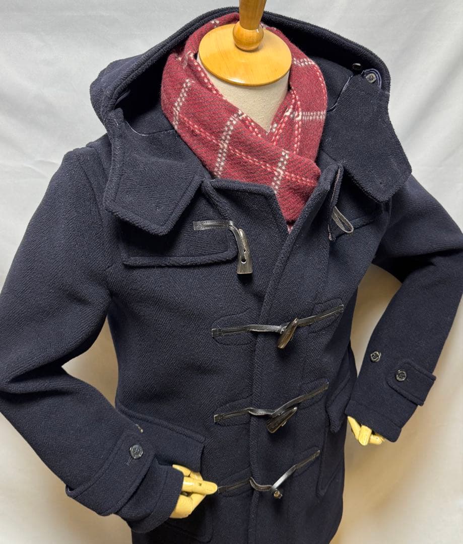 ◆英国製【38】マッキントッシュ◆美品！ウール100%『ダッフルコート』紺◆