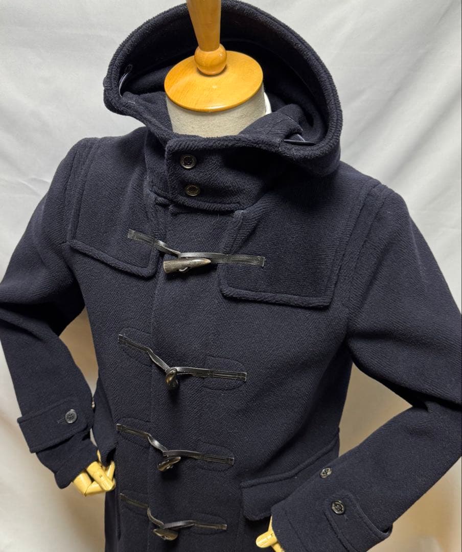 ◆英国製【38】マッキントッシュ◆美品！ウール100%『ダッフルコート』紺◆