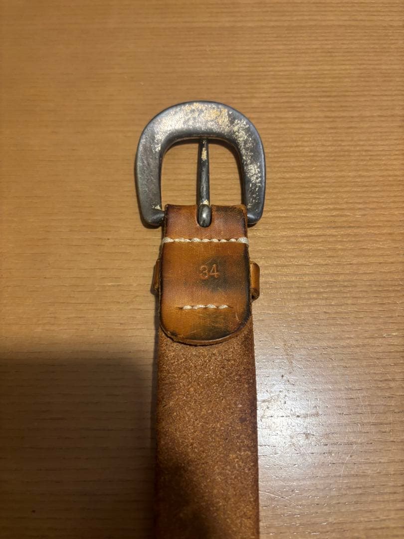 フルカウン ワイルドレザーベルトナチュラル W34