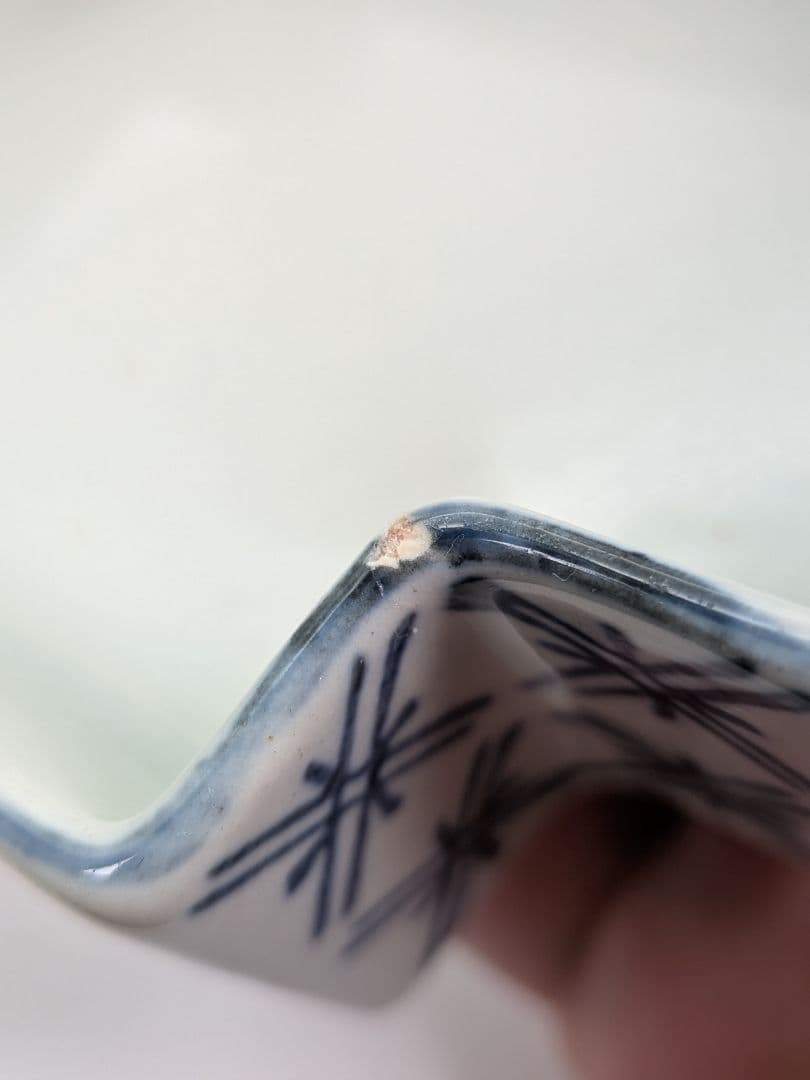 瀬戸焼 木の葉摘み五段重箱 瀬戸染付焼 5段重器 食器 容器 小物入れ 蓋物