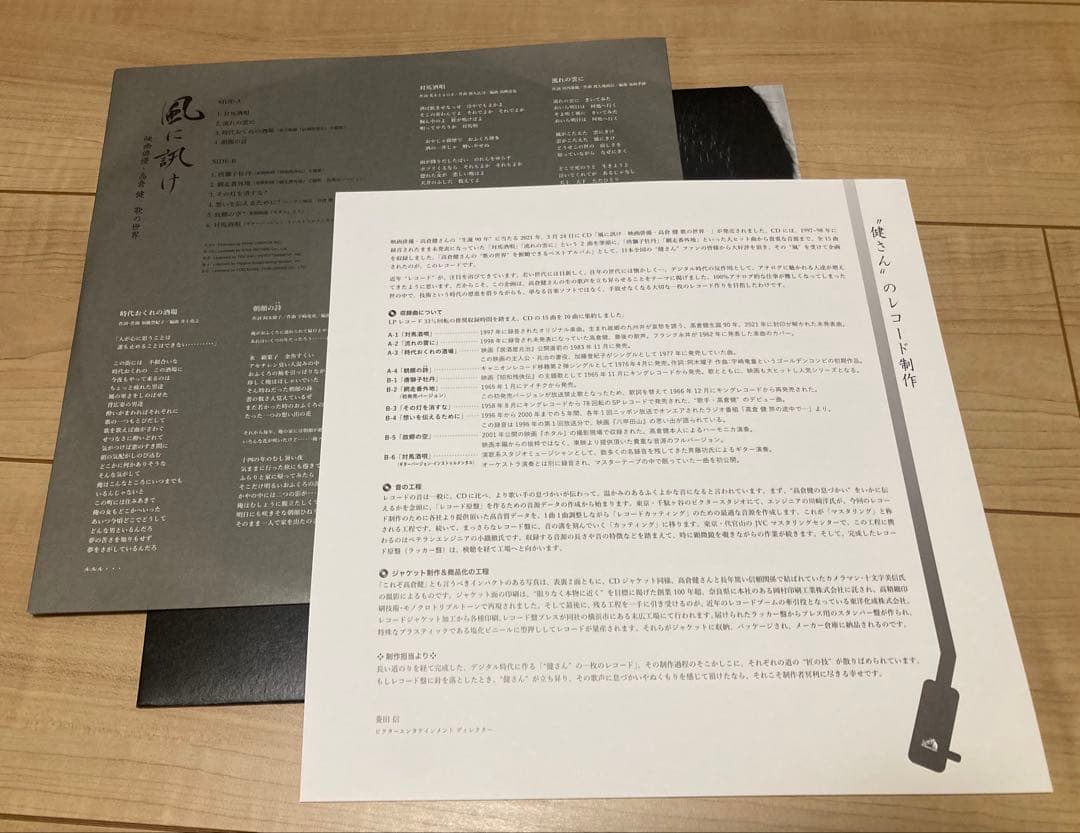 レコード 高倉健 風に訊け 限定盤