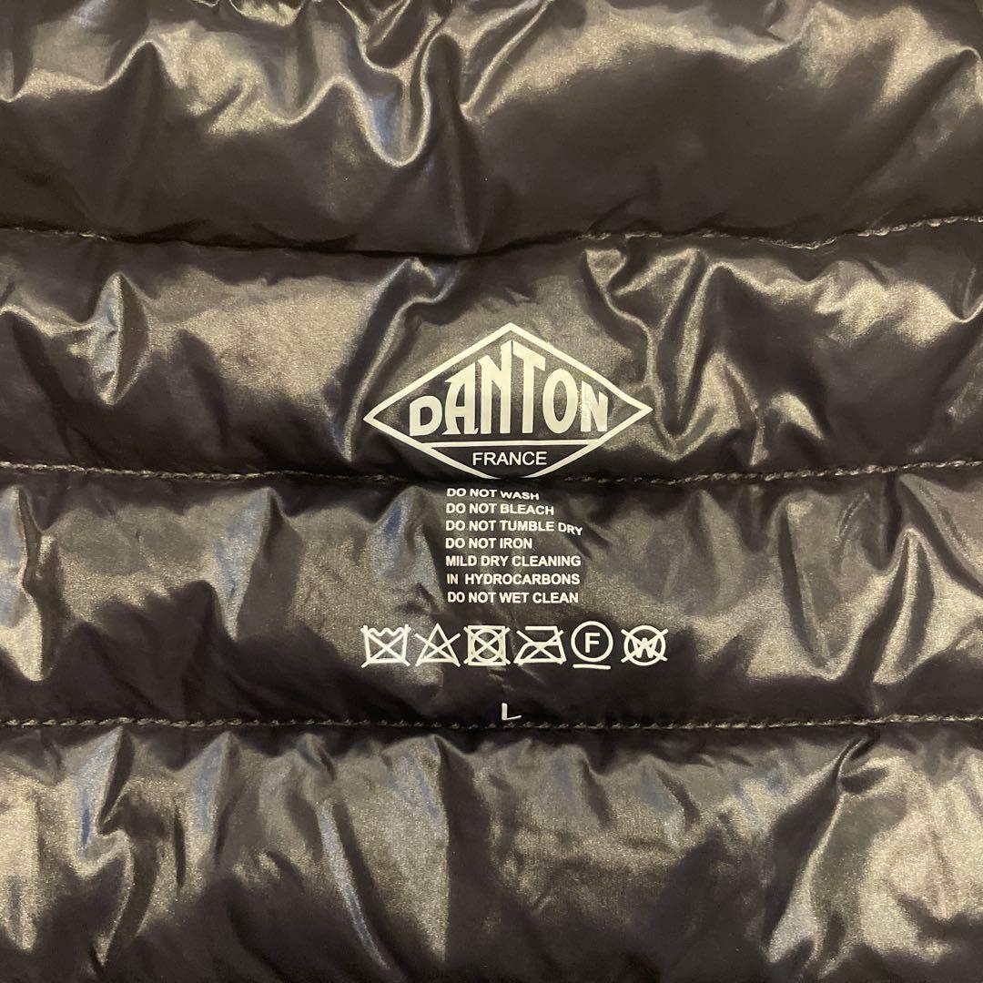 DANTON インナーダウンジャケット（黒）キッズL