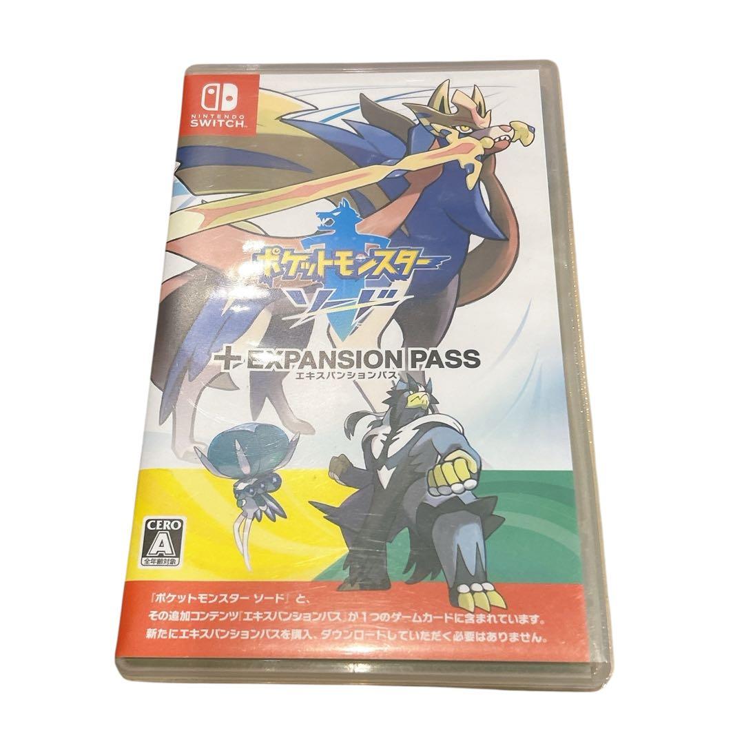 美品 ポケットモンスター ソード ＋ エキスパンションパス Switch ソフト