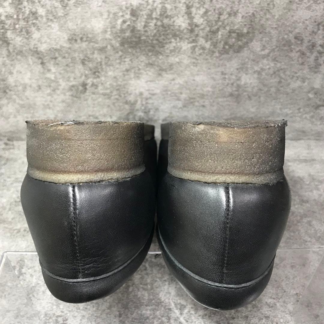 【美品】Clarks クラークス Wallabee レザー ブーツ　ブラック