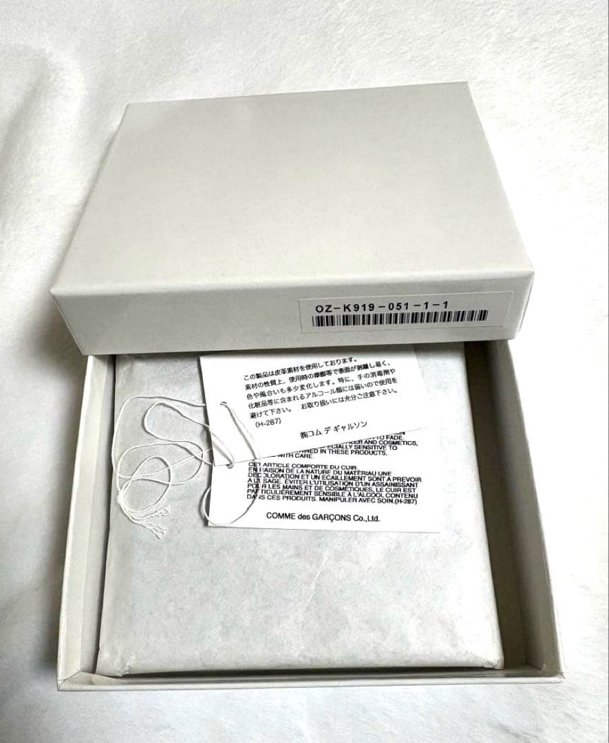 新品　COMME des GARCONS メッセージL字ジップウォレット