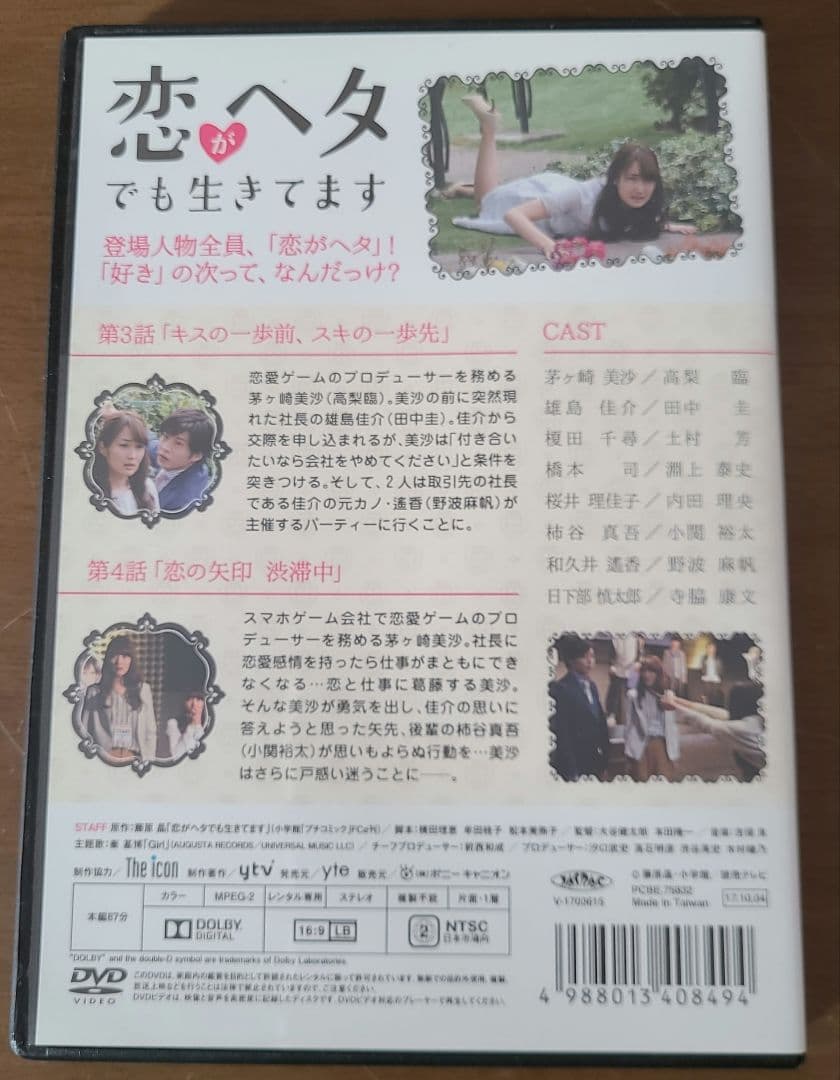 [DVD] 恋がヘタでも生きてます 全6巻 レンタルUP