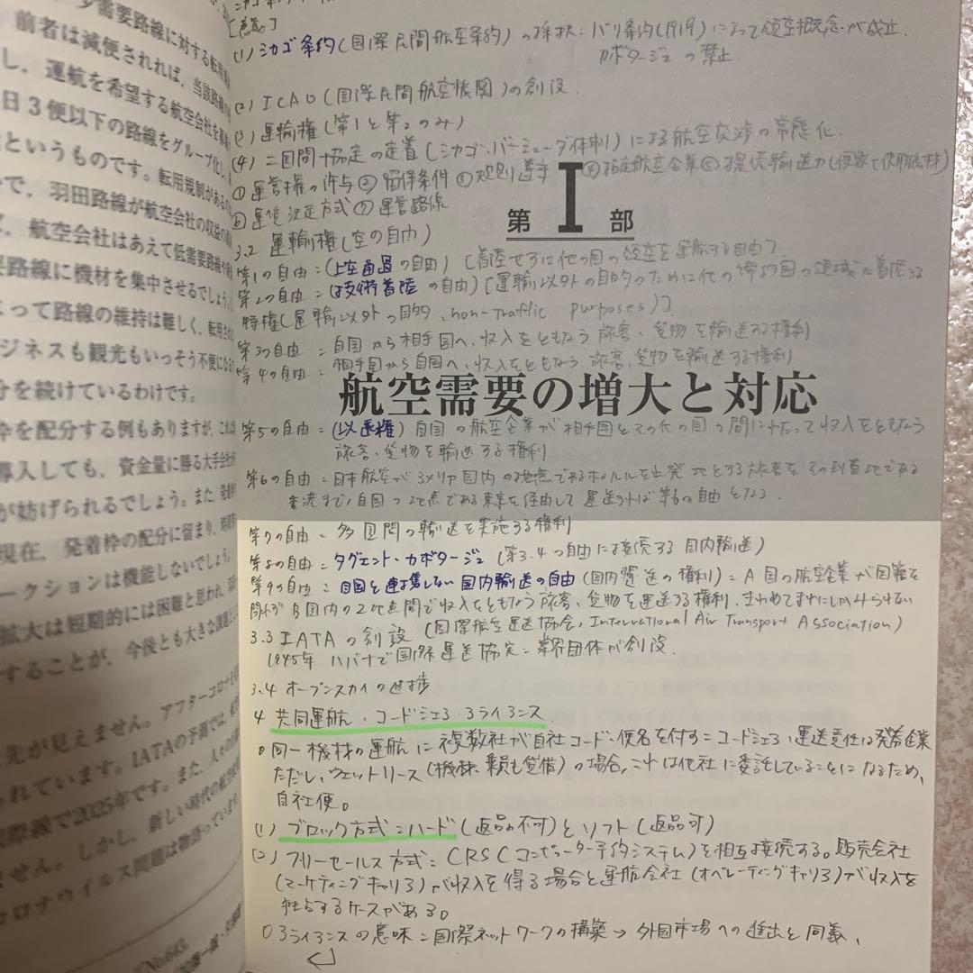 航空・空港政策の展望 アフターコロナを見据えて（書き込みあり）