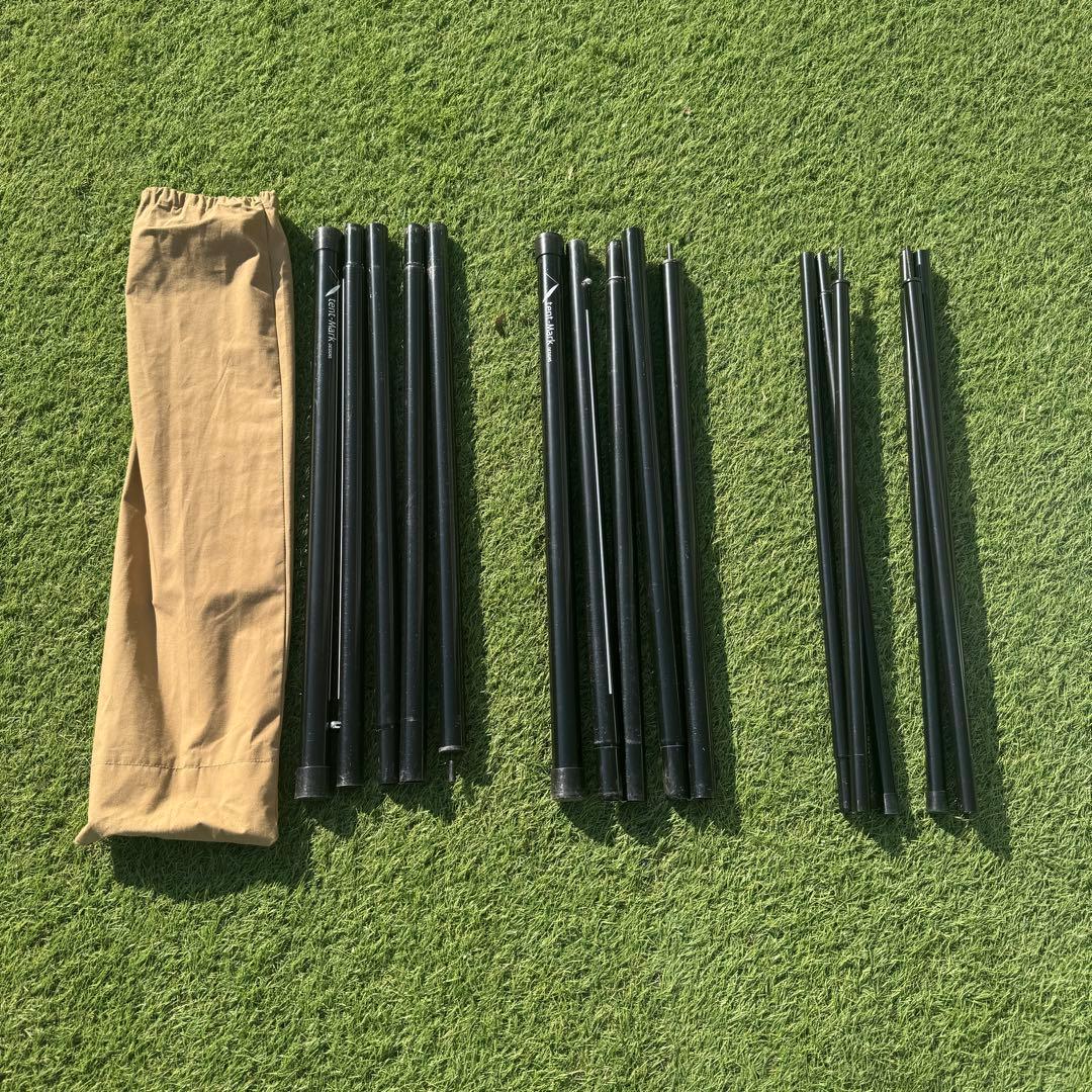 美品 テンマク 焚火タープTC コネクトヘキサ ポール付き
