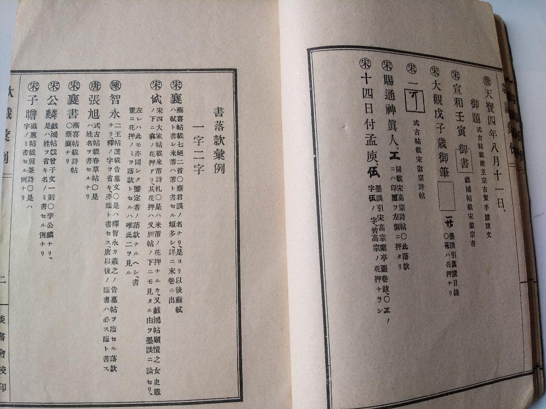 『 款識彙例 』上下巻揃 久米邦武 著 談書会 昭和三年 珍品 珍本 希少本